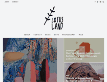 Tablet Screenshot of lotuslandmag.com